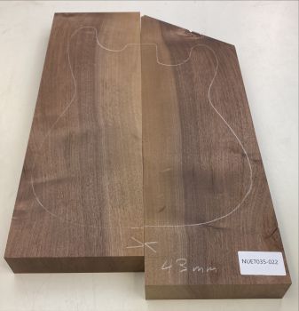 Body European Walnut AA, Unique-Piece #022